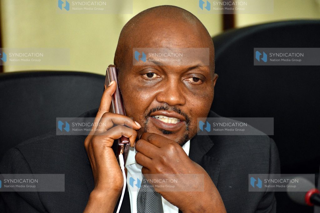 Gatundu South MP Moses Kuria in a pensive mood