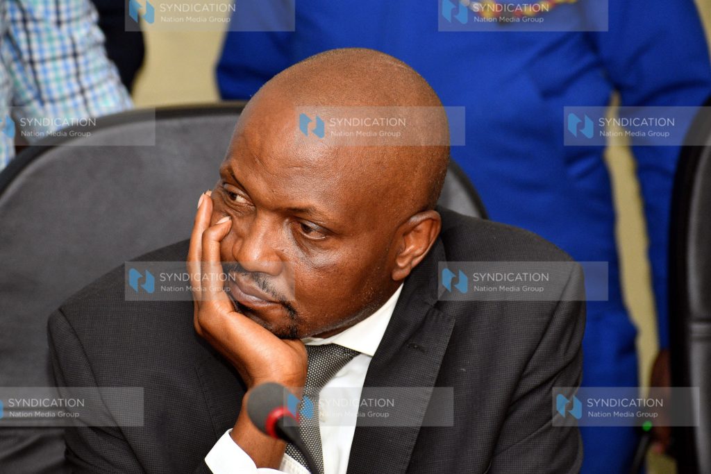 Gatundu South MP Moses Kuria in a pensive mood