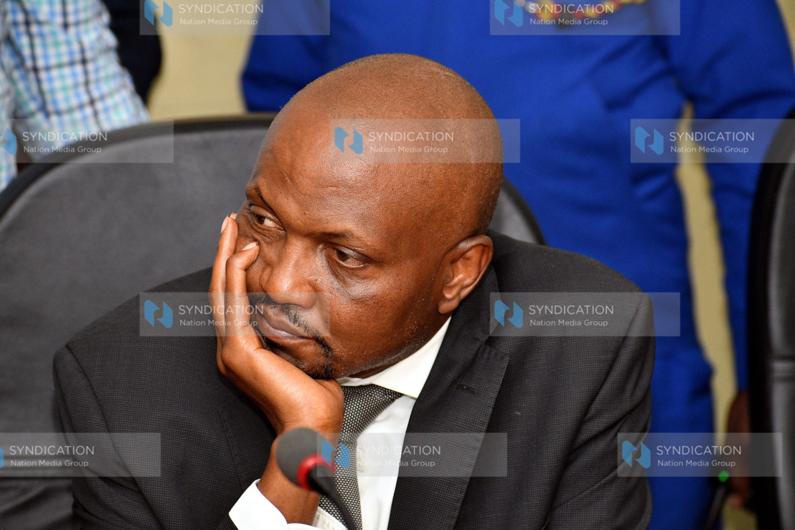 Gatundu South MP Moses Kuria in a pensive mood