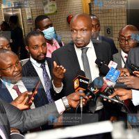 Gatundu South MP Moses Kuria briefs media