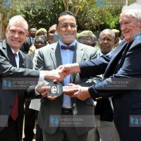 Flagging off ceremony of over the 26 Toyota Landcruiser at the KWS headquarters