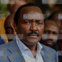 Kalonzo Musyoka address journalists at Panari Hotel