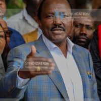 Kalonzo Musyoka address journalists at Panari Hotel