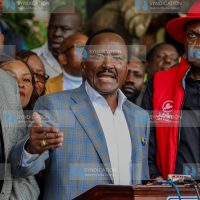 Opposition leaders led by Wiper party leader Kalonzo Musyoka (Center)