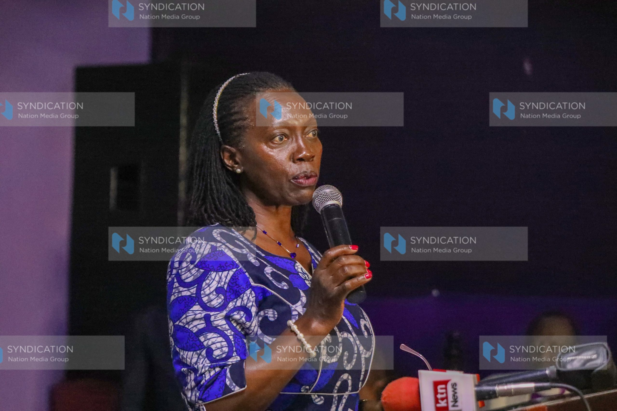 Narc Kenya Leader Martha Karua speaking