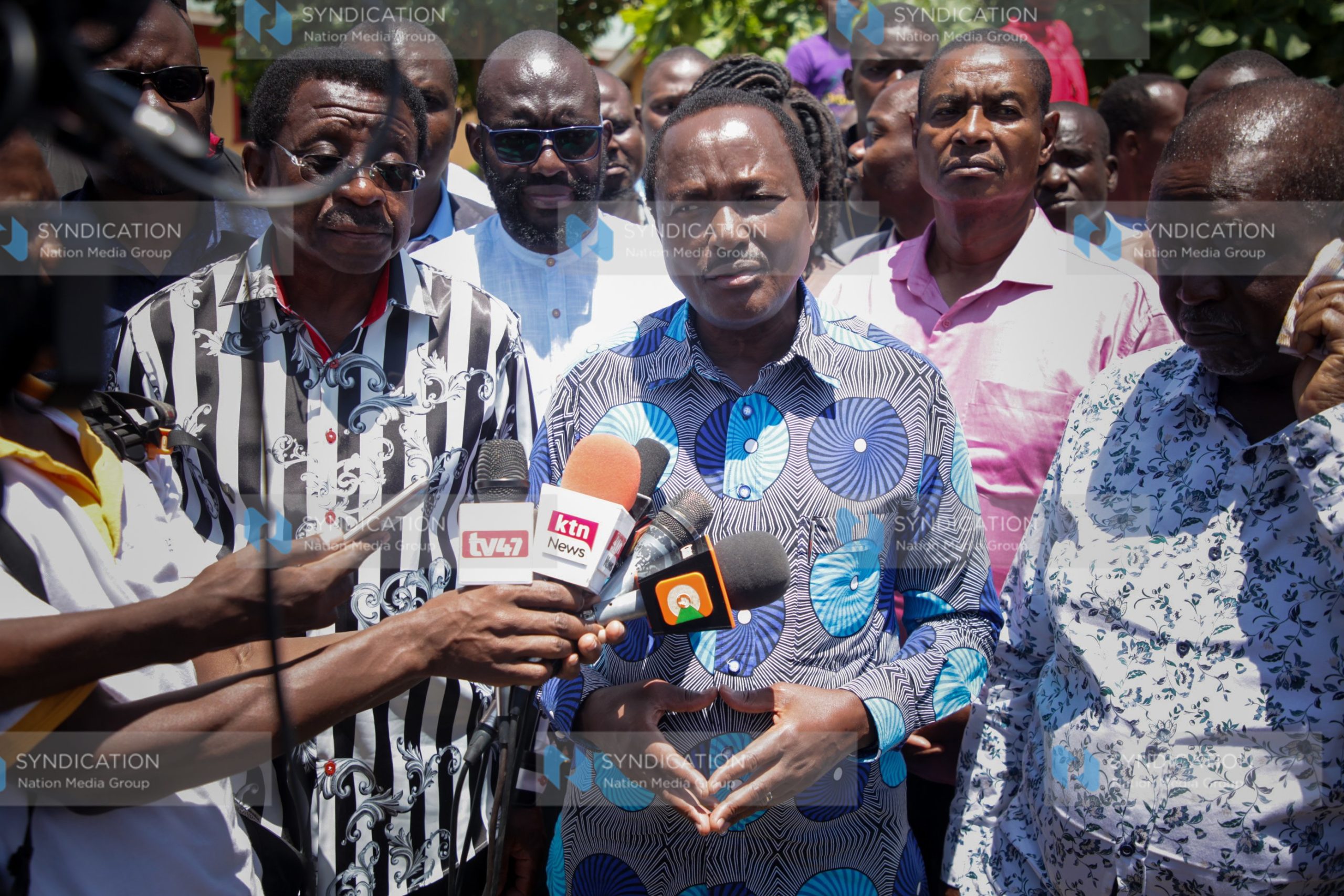 Wiper leader Kalonzo Musyoka addresses journalists
