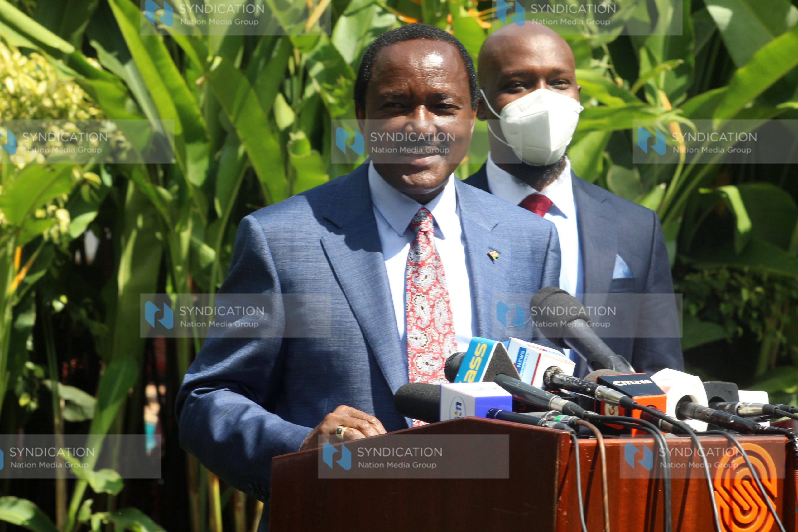 Wiper party leader Kalonzo Musyoka address press at Serena Hotel