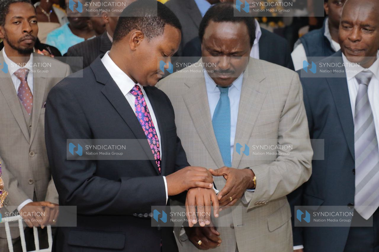 Kalonzo Musyoka and Machakos Governor Alfred Mutua