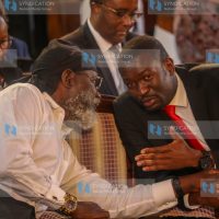 Nairobi Senator Edwin Sifuna and George Luchiri Wajackoya