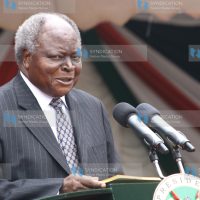 President Mwai Kibaki speaking