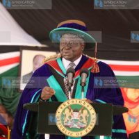 President Mwai Kibaki addresses members