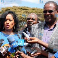 Evans Kidero with Woman Representative Candidate Esther Muthoni Passaris