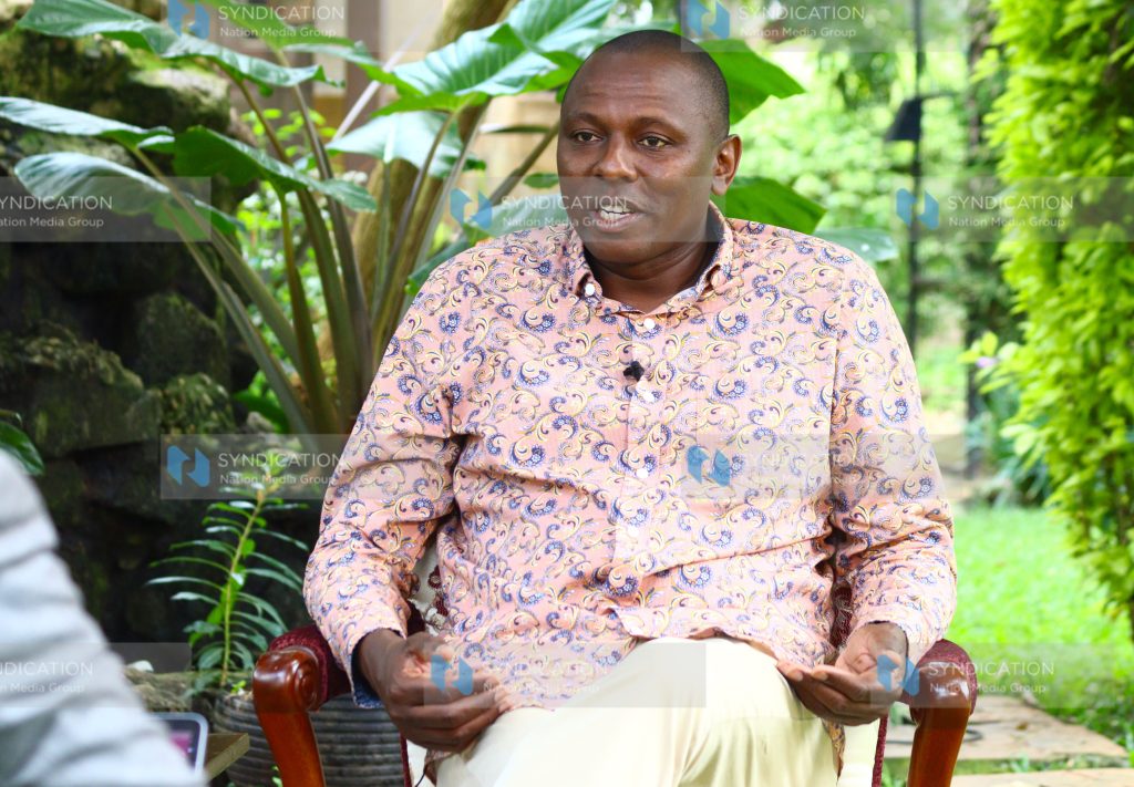 Kimani Ichung'wah during an interview