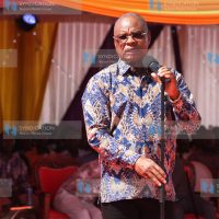 Senate Speaker Amason Kingi addresses a rally at Makindu Township