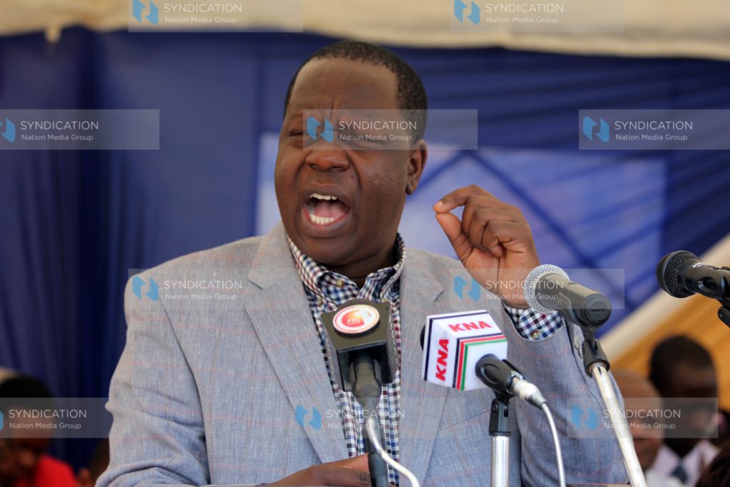 Cabinet Secretary Dr Fred Matiang'i addresses Kisumu residents