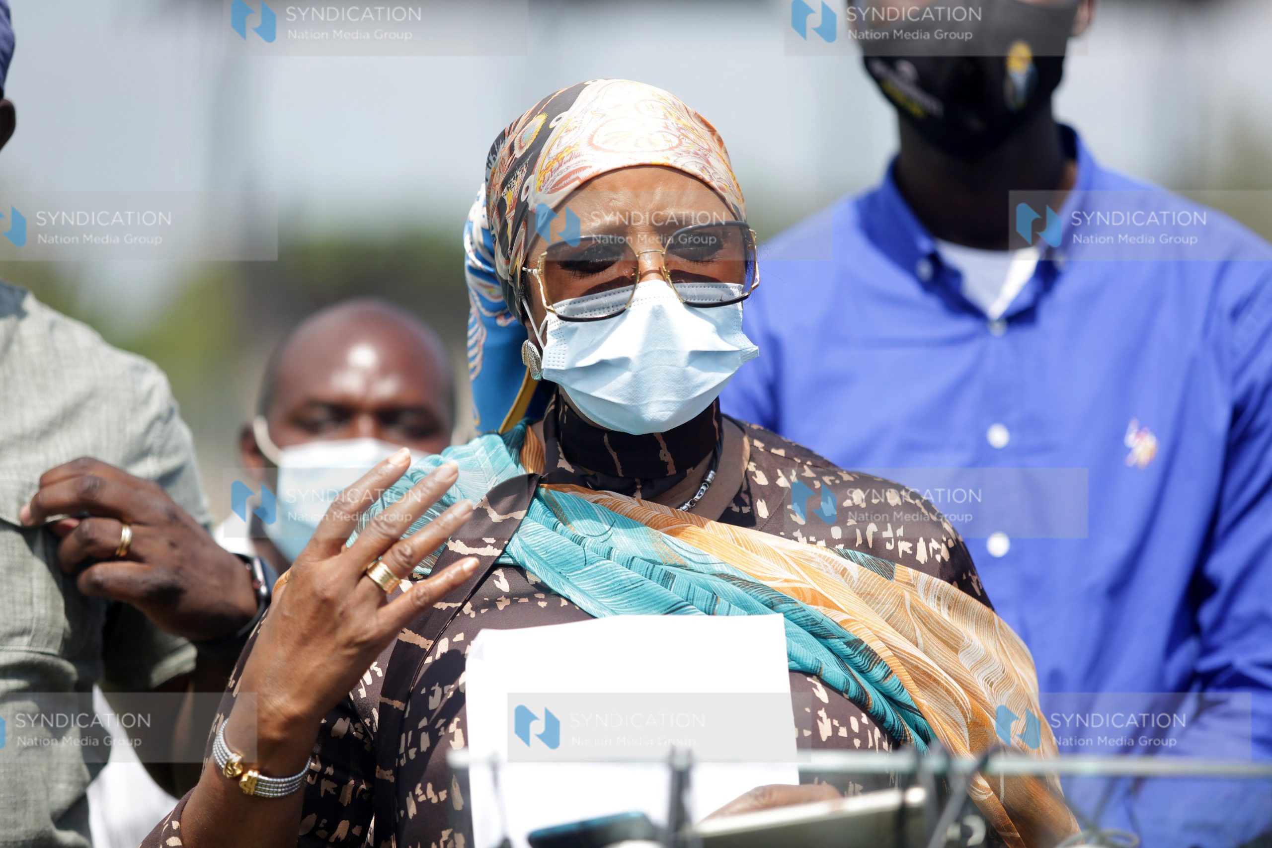 Sports CS Amina Mohamed addresses journalists