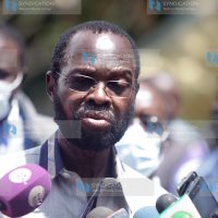 Prof Anyang Nyong'o addresses journalists