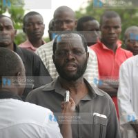 Prof. Anyang’ Nyong’o speaks to members of the press