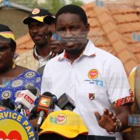 The Service Party (TSP) party leader Mwangi Kiunjuri addressing journalists