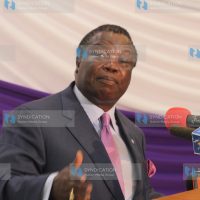 Francis Atwoli speaks during a Certificate Course in Trade Unionism