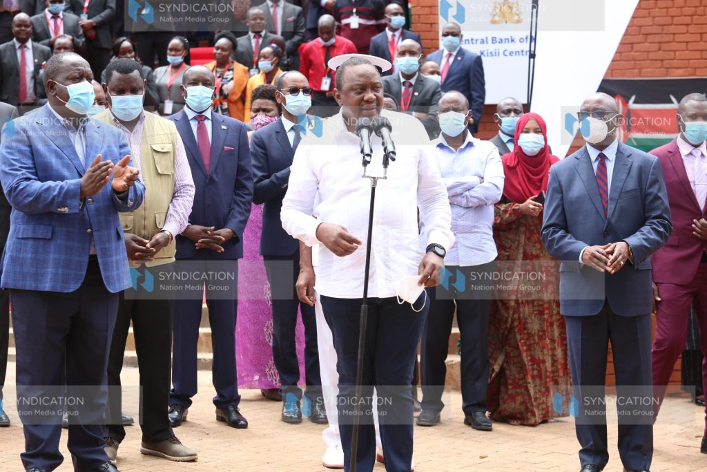 Opening the new Central Bank of Kenya,Kisii centre