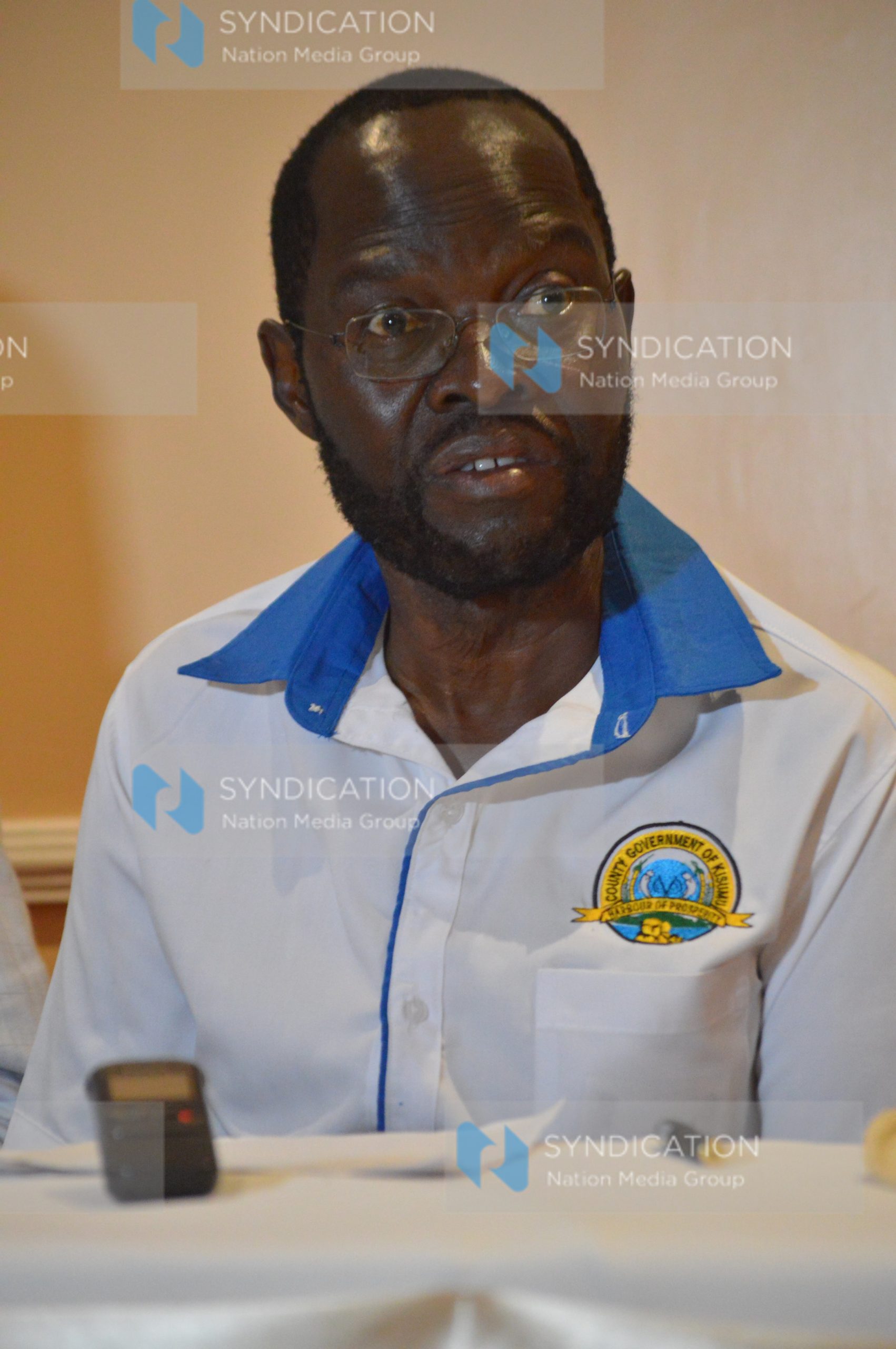 Anyang’ Nyong’o addresses a presser in Kisumu