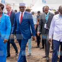 President William Ruto arriving at the Devolution Conference venue