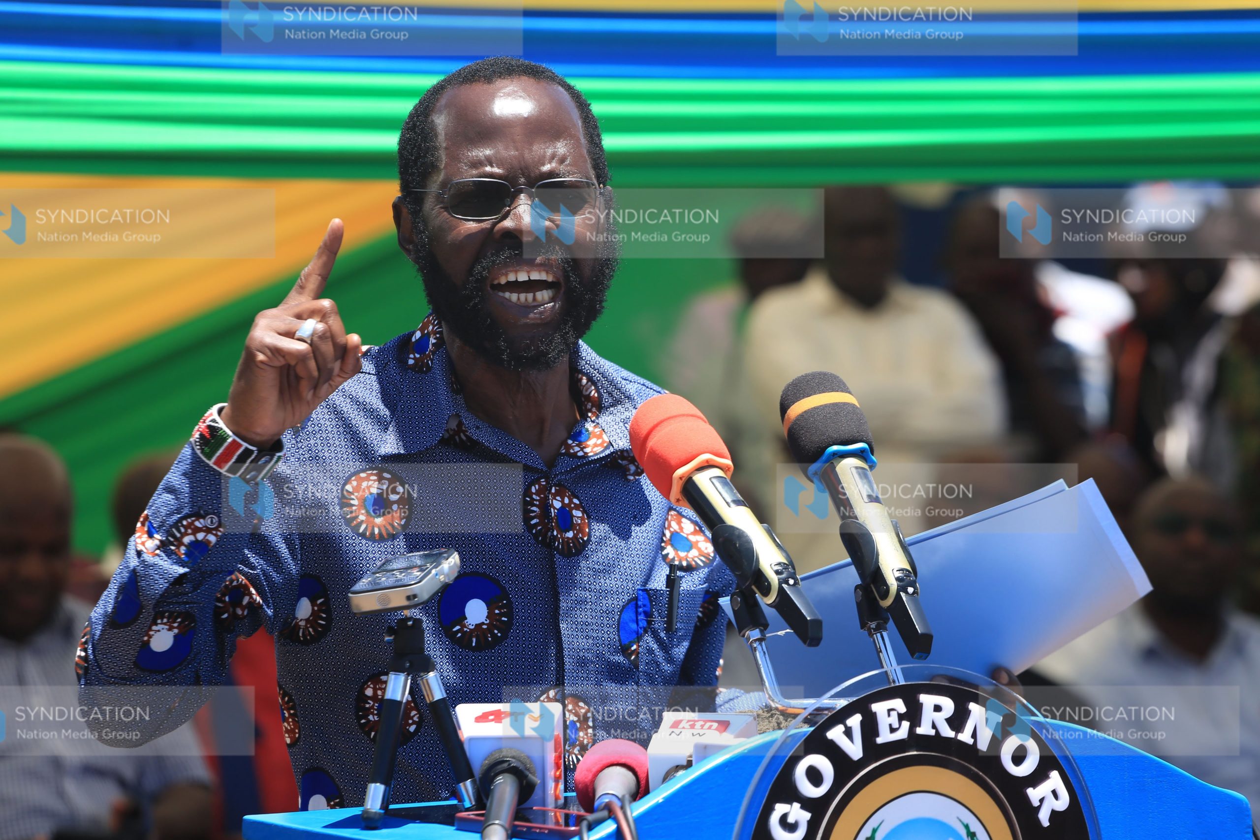 Kisumu Governor Anyang’ Nyong’o at Kibuye Market in Kisumu