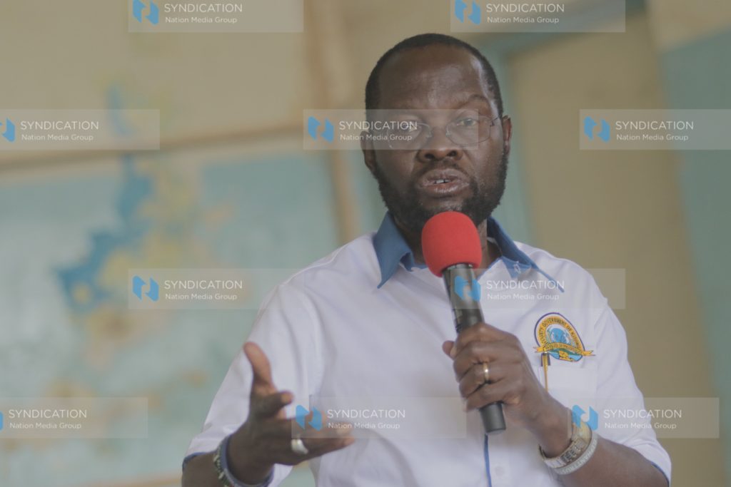 Kisumu Governor Prof Peter Anyang’ Nyong’o addresses residence