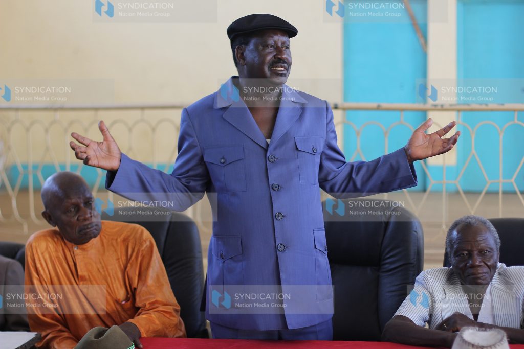 Former Prime Minister Raila Odinga