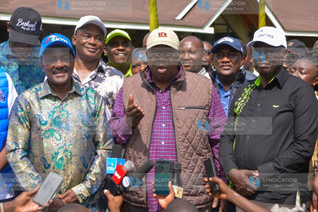 The united opposition during a press briefing