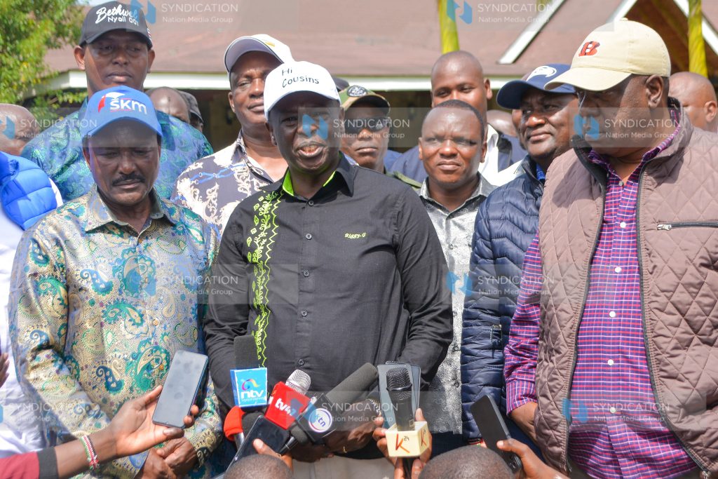 The united opposition during a press briefing