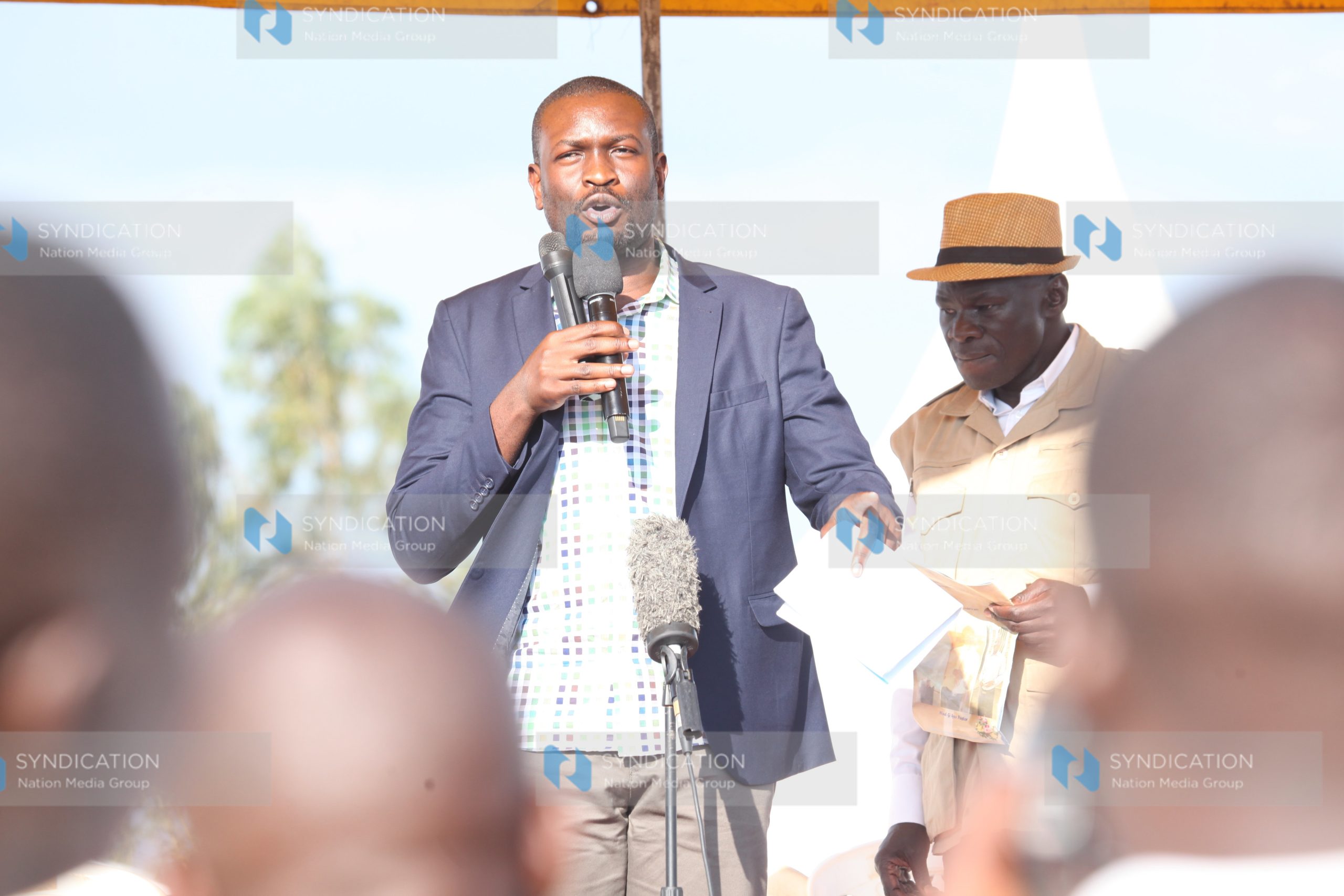 ODM Secretary General Edwin Sifuna addresses mourners