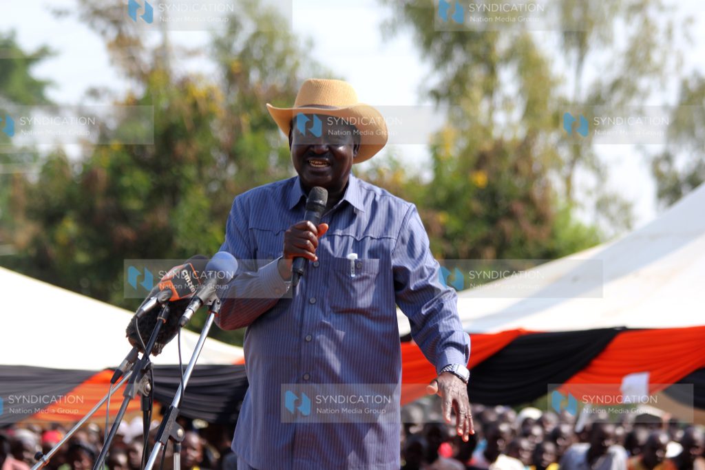 Former Prime Minister Raila Odinga