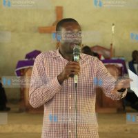 Nairobi Senator Edwin Sifuna addresses congregants