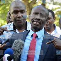(KNUT) Secretary General Wilson Sossion (center)