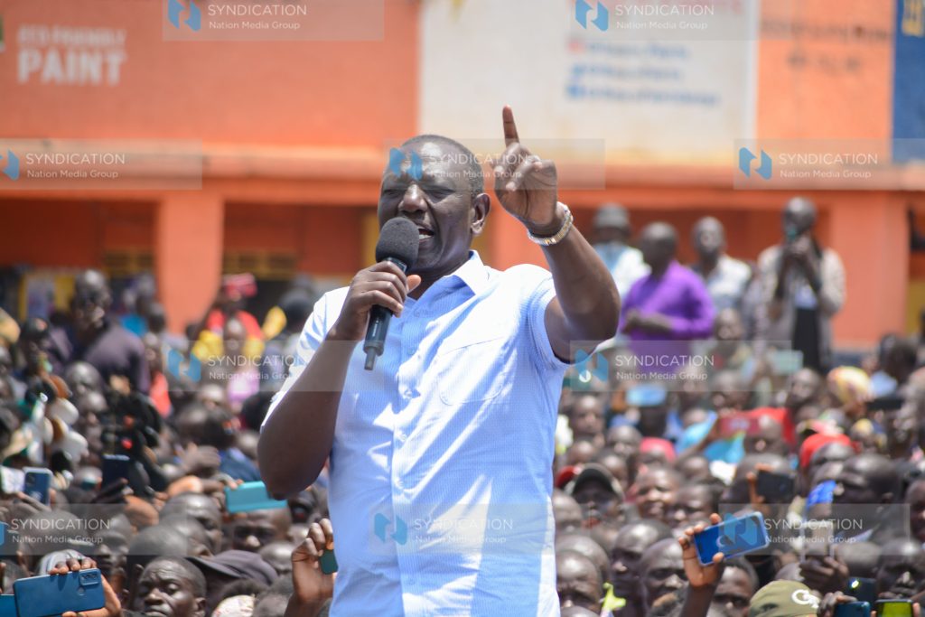 President William Ruto Speaking to the people of Siaya town