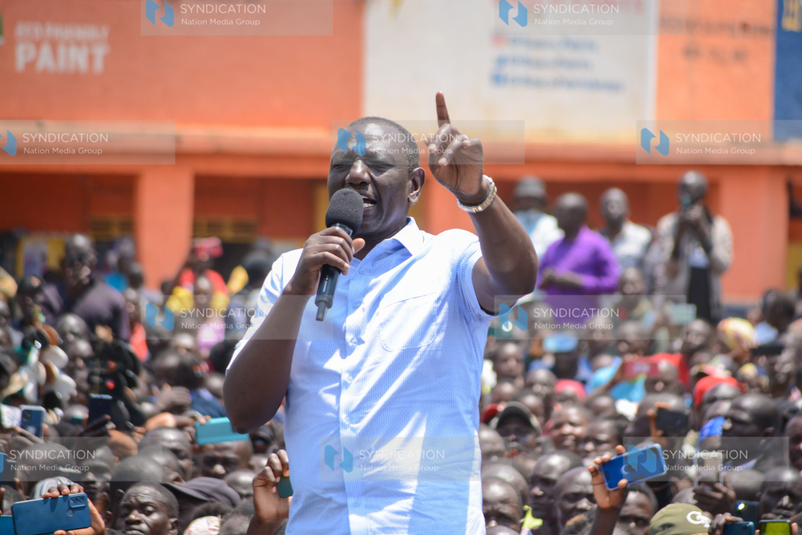President William Ruto Speaking to the people of Siaya town