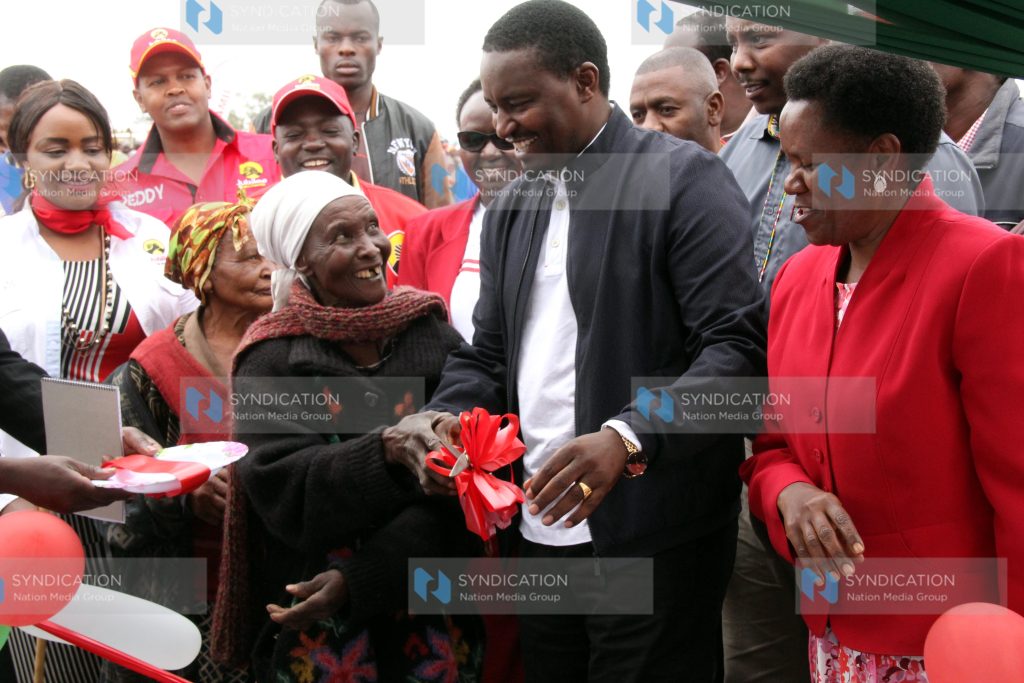 Inua Jamii cash transfer programme at Matanya Grounds