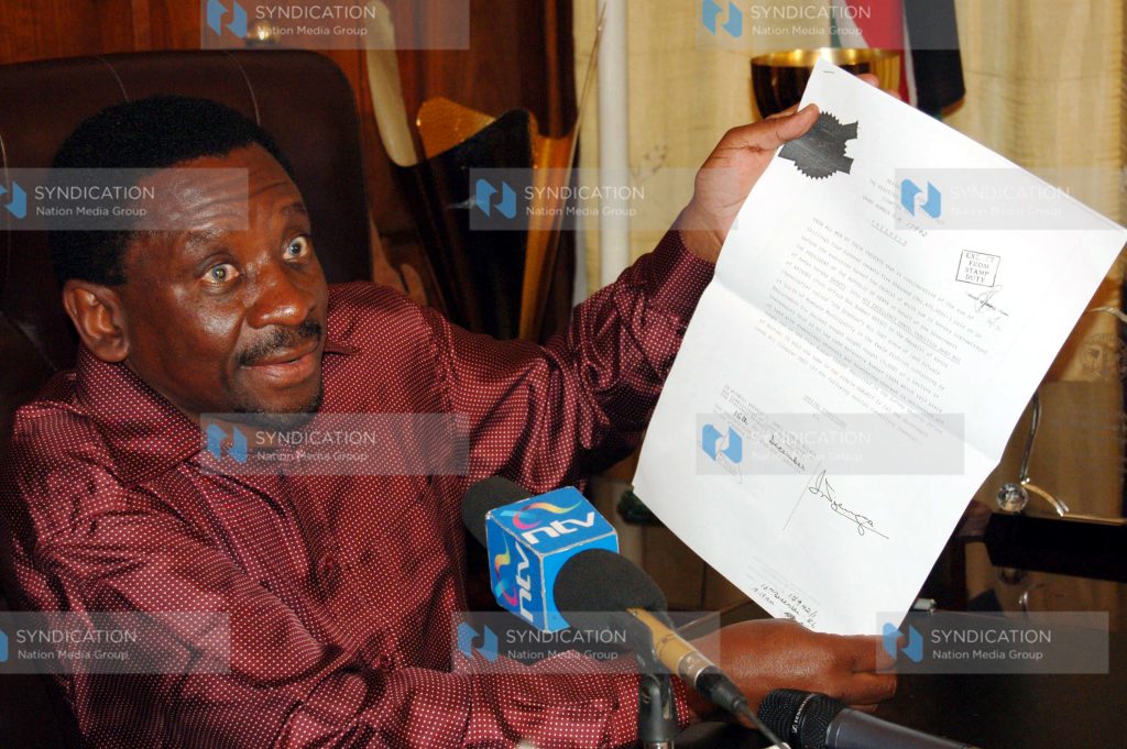 Lands Minister James Orengo