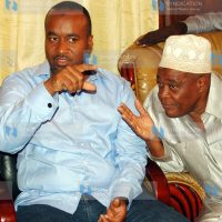 Ali Hassan Joho together with his counterpart from Likoni Masoud Mwahima (right)
