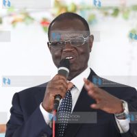 Meru Governor Kiraitu Murungi addresses mourners