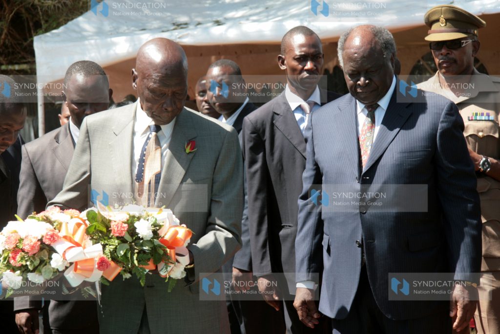 Burial ceremony of the late retired Lt General James Lelasian Lengees