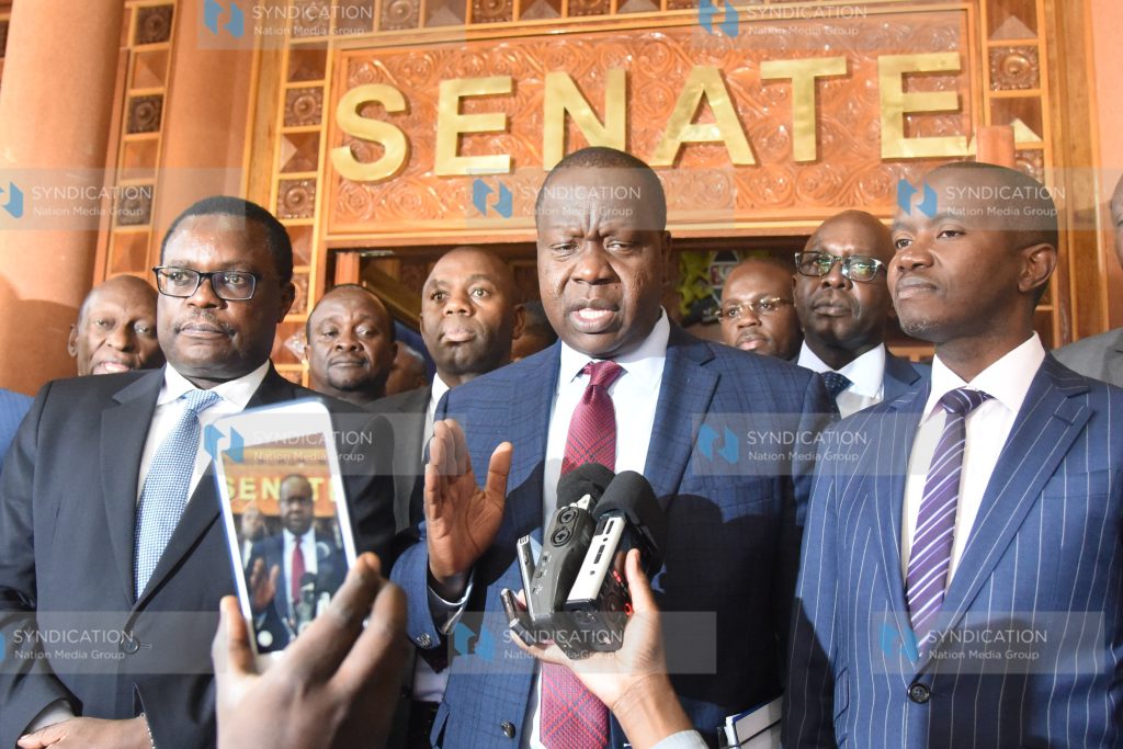 Interior Cabinet Secretary Fred Matiang'i with Liaison Committee