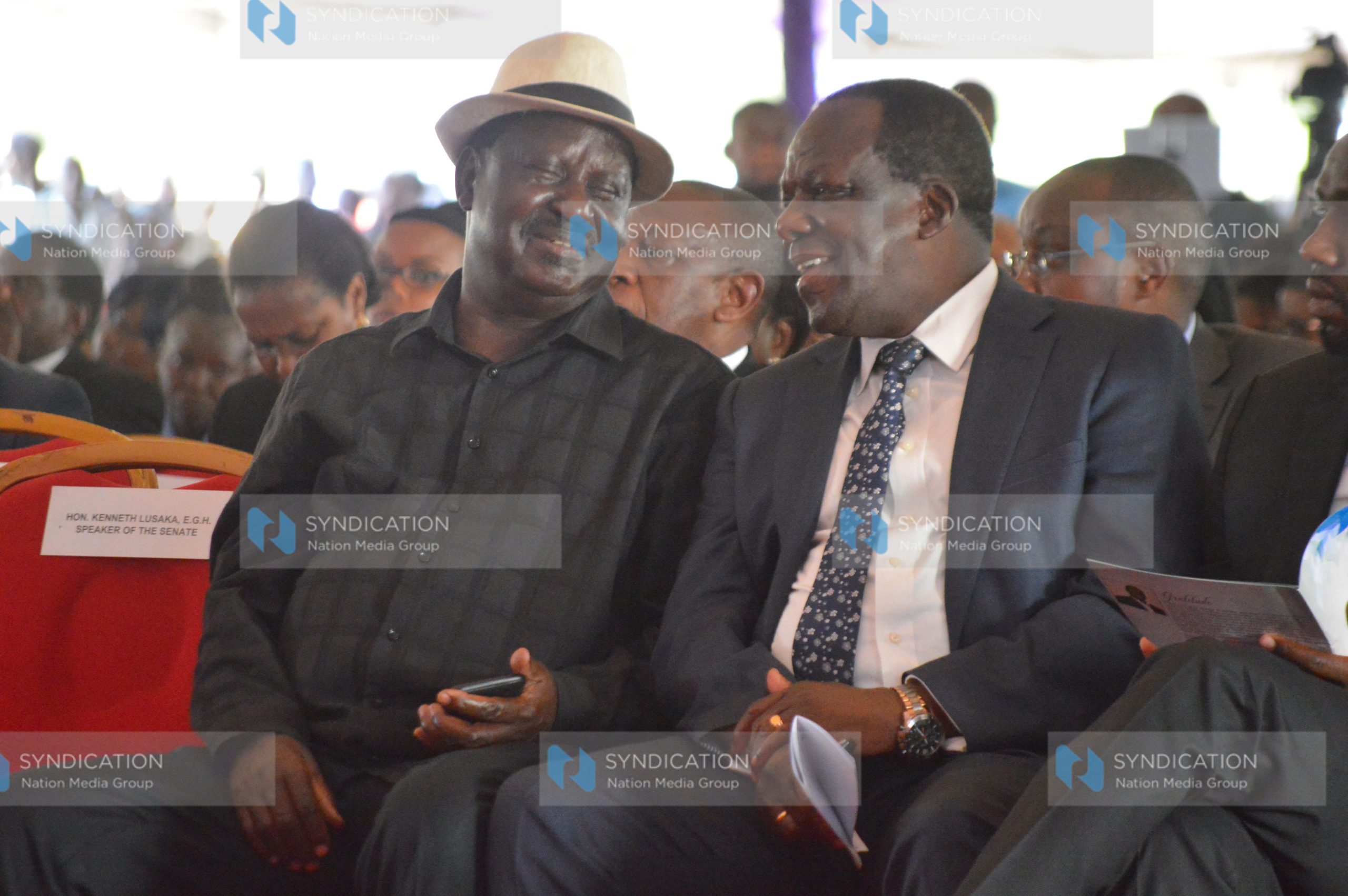 Raila Odinga and Kakamega Governor Wycliffe Oparanya