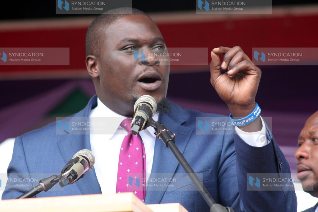 Johnson Sakaja at Uhuru Park Recreational grounds