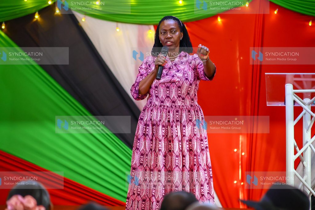 NARC Kenya leader Martha Karua addresses conveners