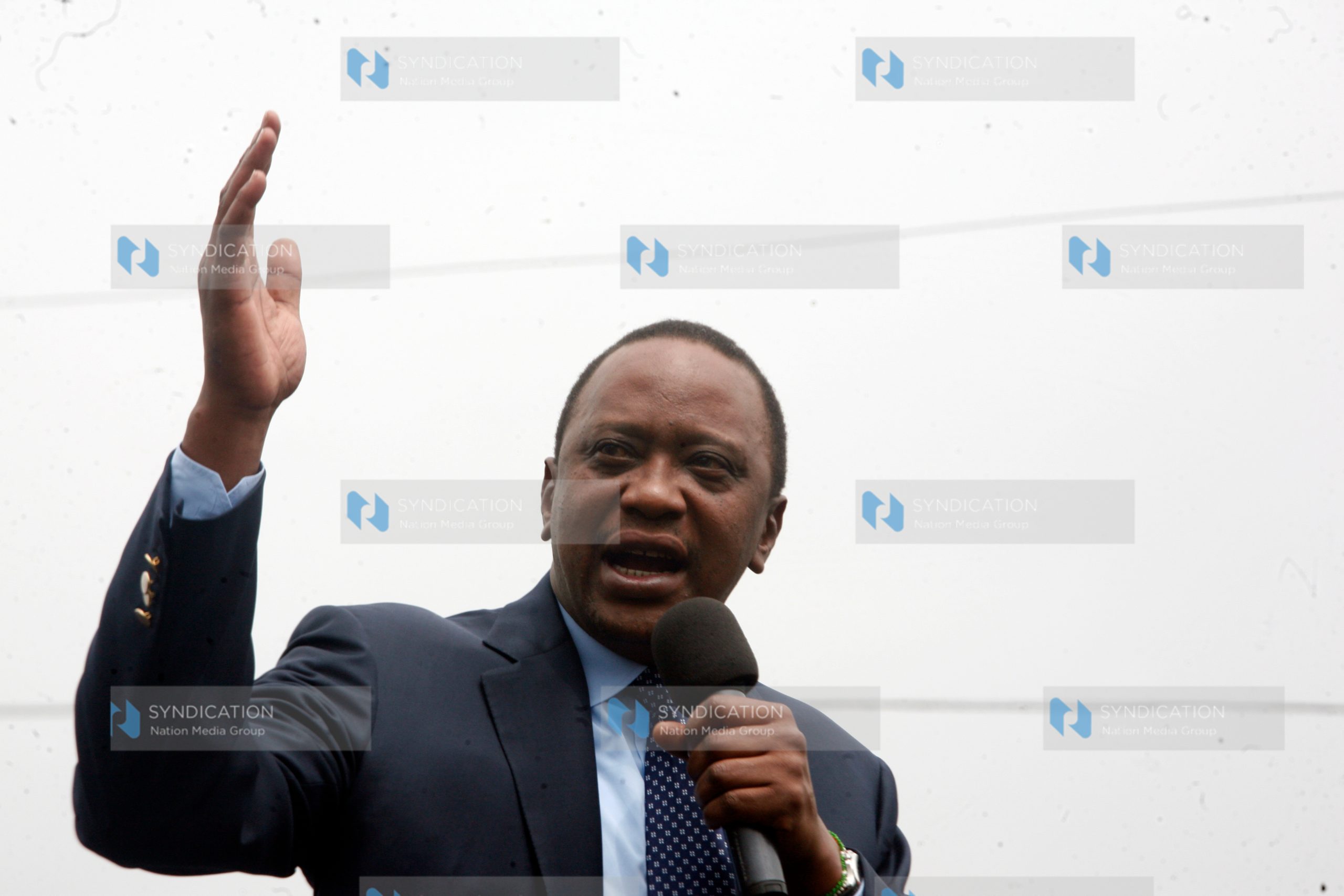 President Uhuru Kenyatta addresses TNA Supporters at Mlango Kubwa