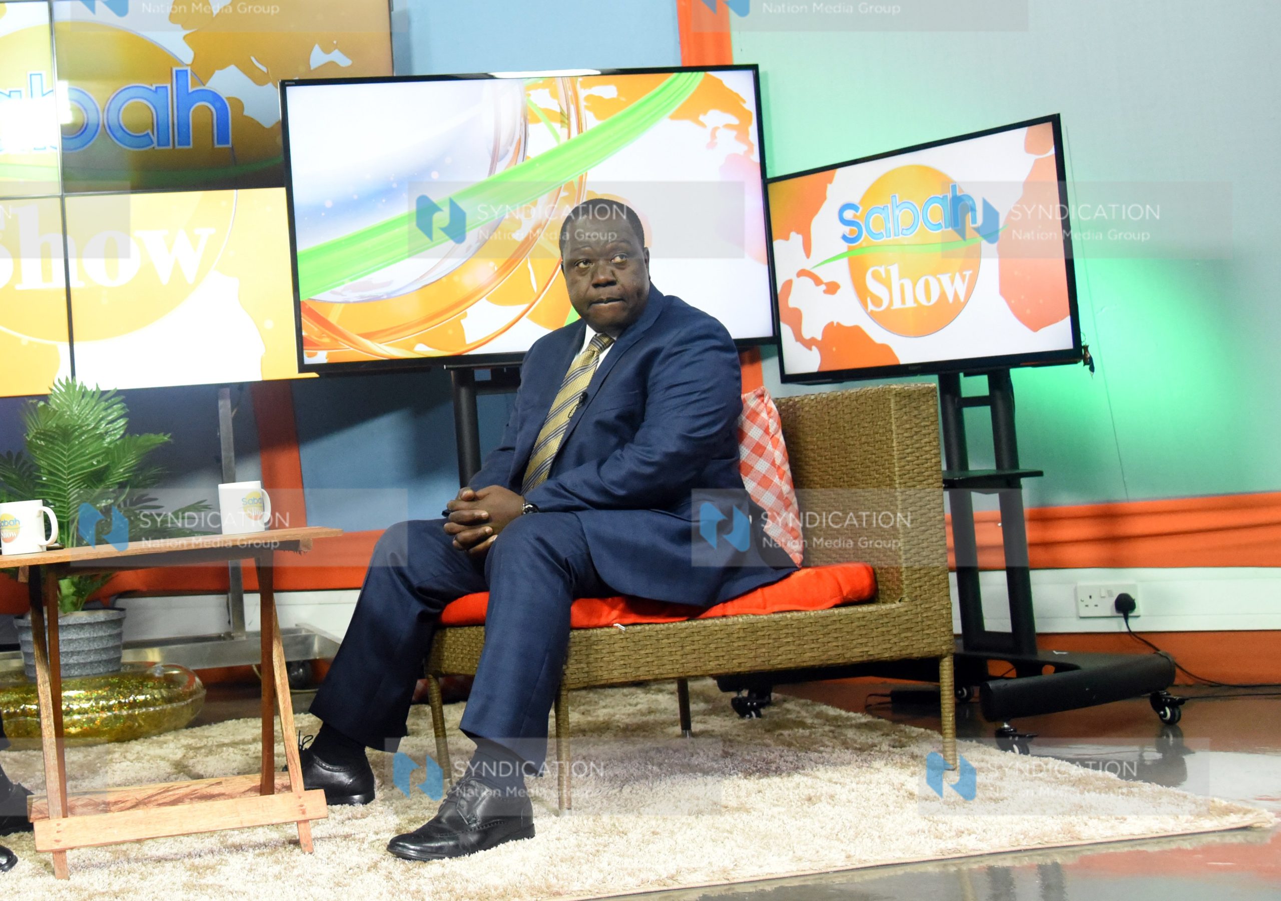 Dr. Fred Matiang’i during an interview at Horizon Tv based at Jamia Mosque