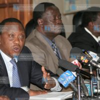 Joint press conference at the Treasury in Nairobi